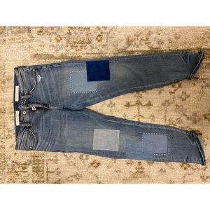 Pilcro and the Letterpress patch jeans